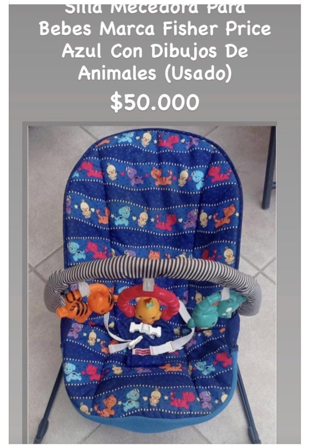 Mecedora fisher price bebé
