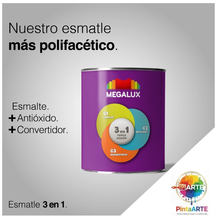 Esmalte sintético 3 en 1 Megalux