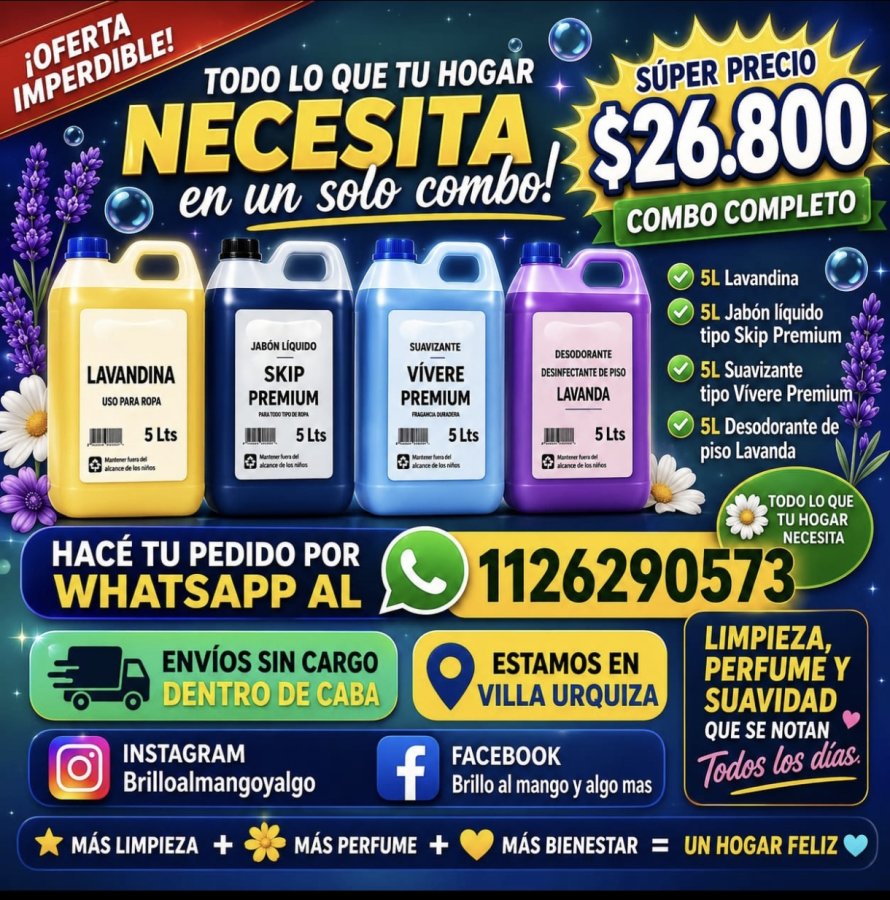 Productos de limpieza