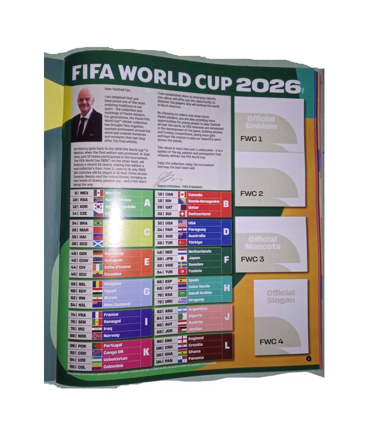 Álbum Panini Argentina Mundial Fifa World Cup 2026 T.blanda, foto 3 de 3