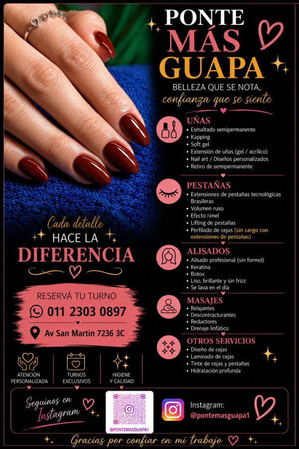Manicura, lashista