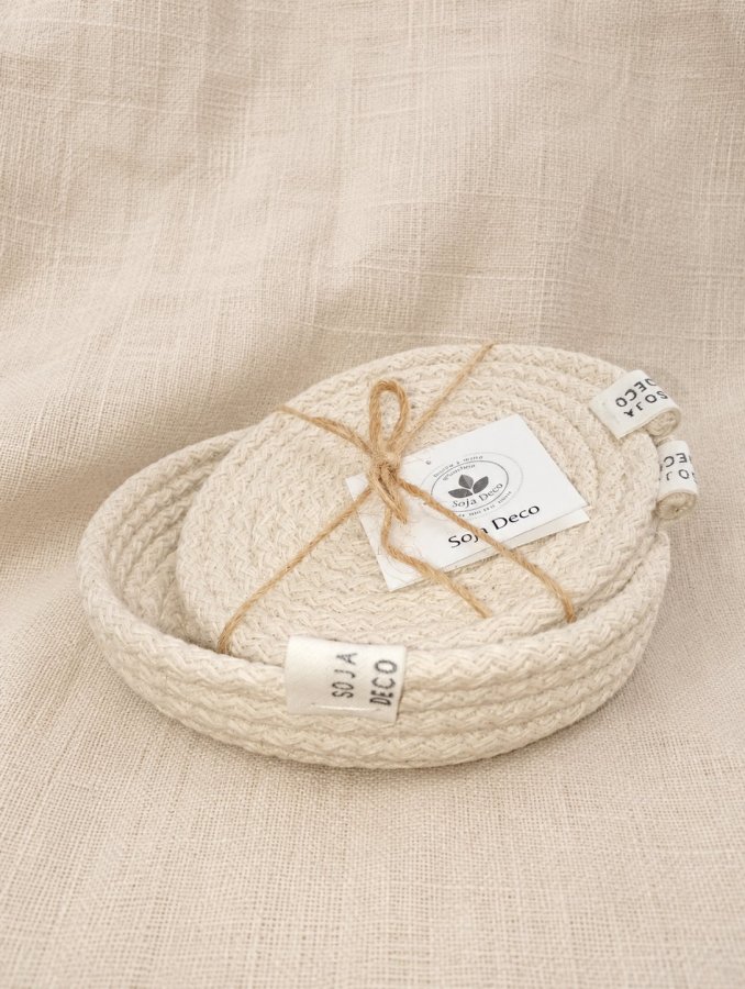 Duo de Posavasos + cesto