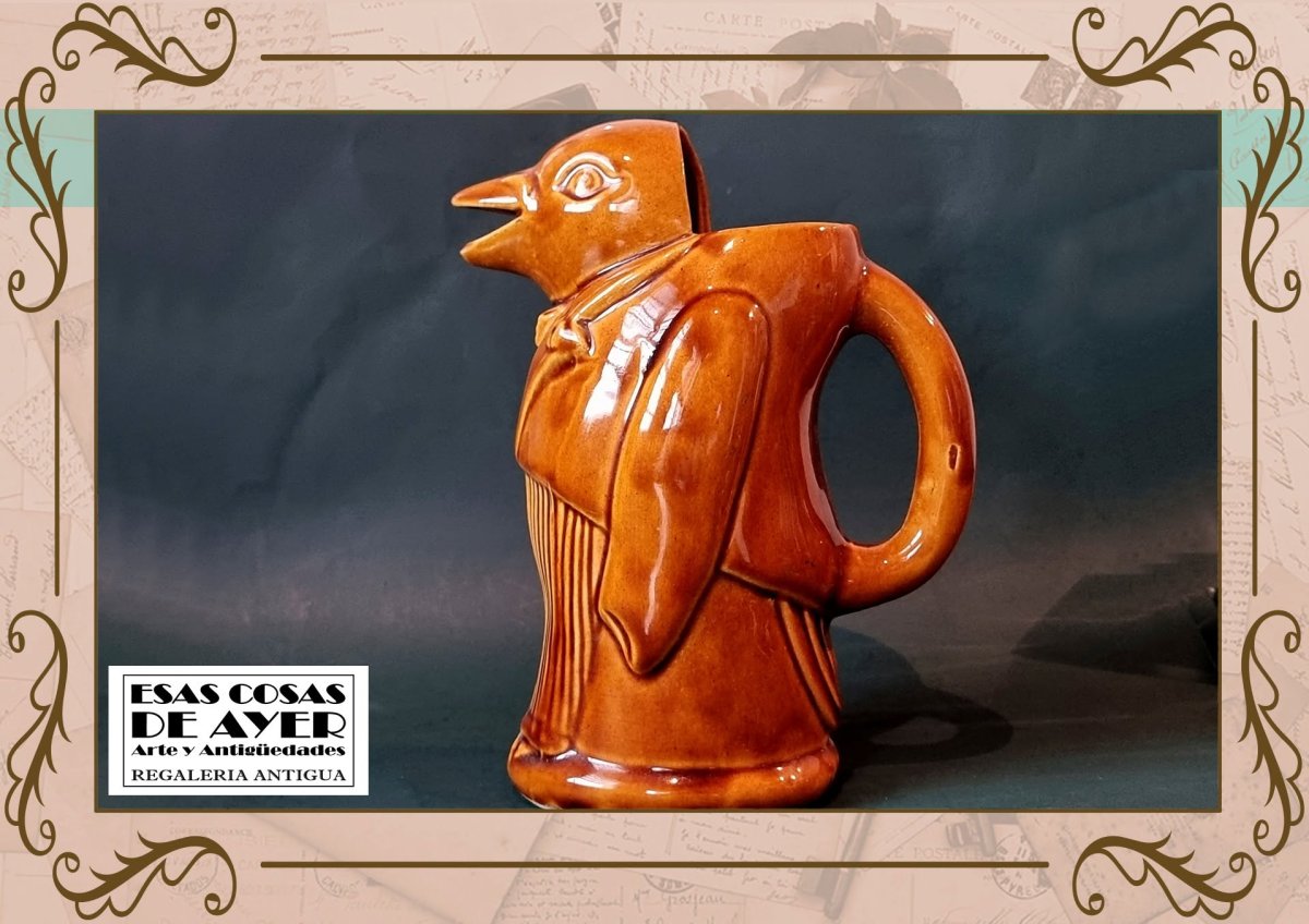 Jarra pingüino Loza Colonial