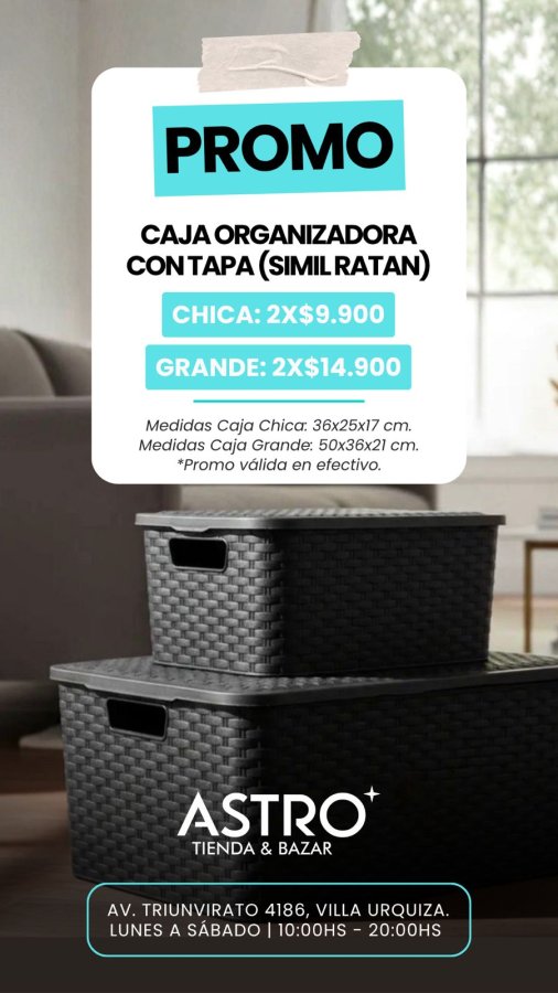 canastos organizadores con tapa
