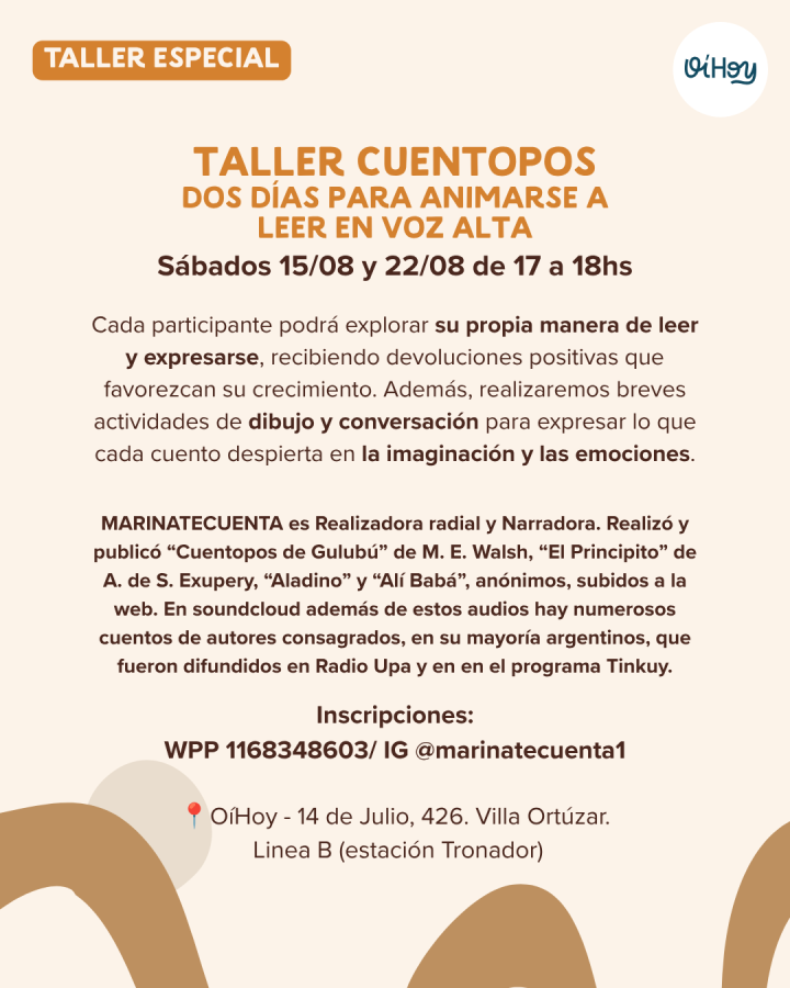 Taller de lectura en voz alta, foto 2 de 3