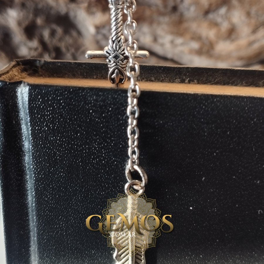 Señalador ⚔️Espada y Pluma 🪶– Fuerza y Sabiduría, foto 3 de 3