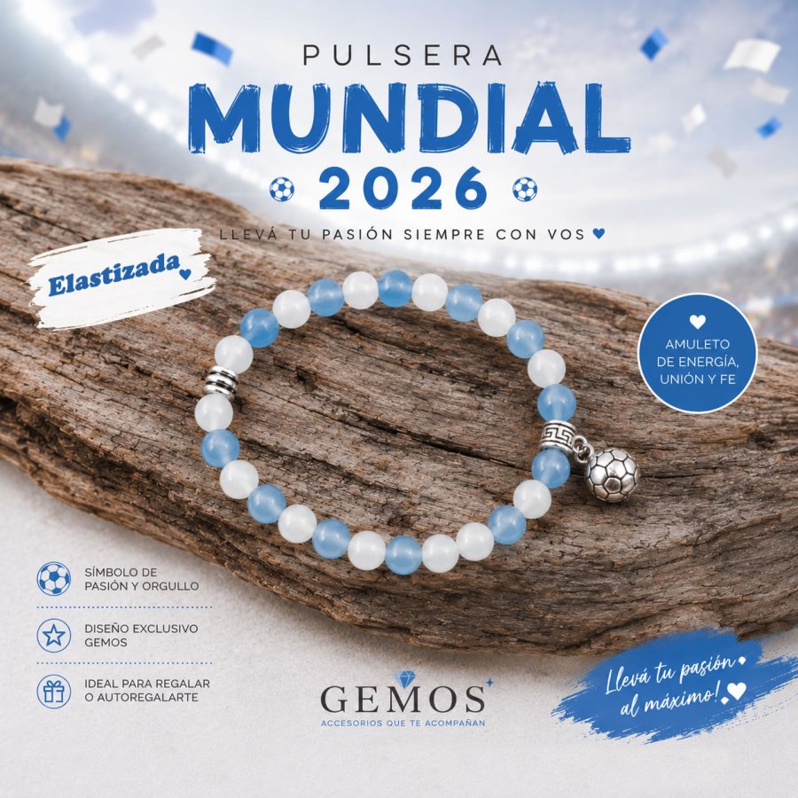 ⚽💙 PULSERA MUNDIAL 2026 💙⚽elastizada