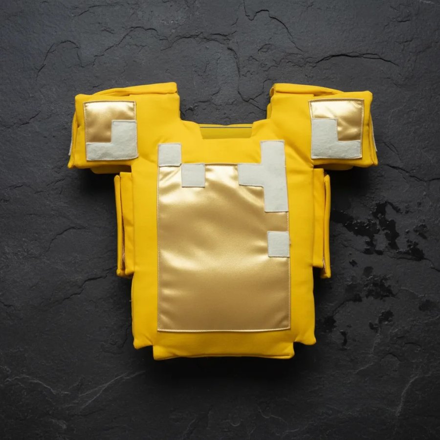 Armadura Disfraz Oro Tipo Minecraft Niños My Armorcraft