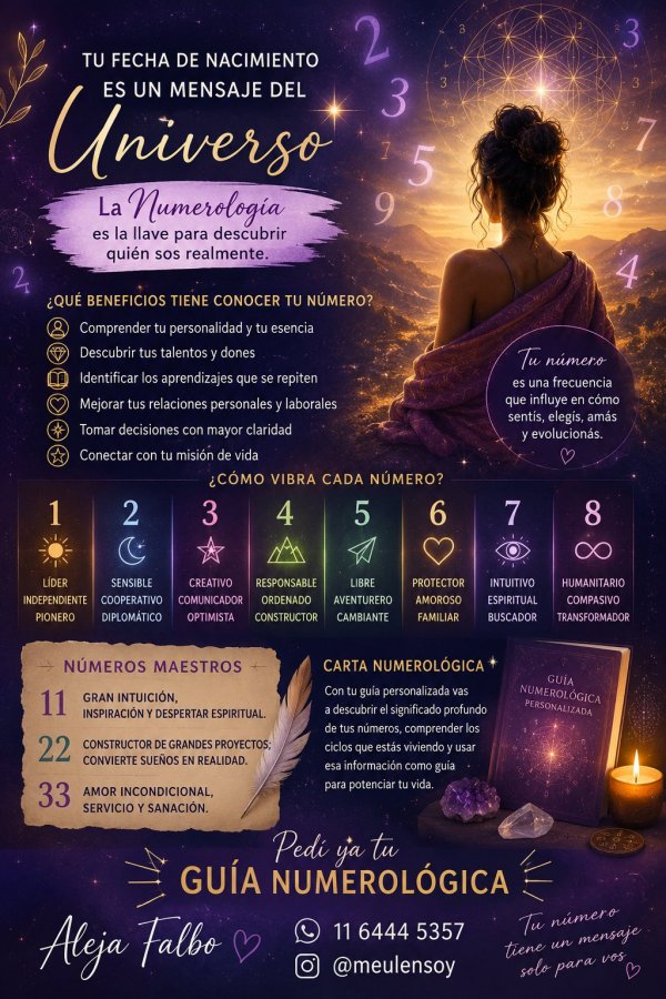 Carta Numerológica Óntica