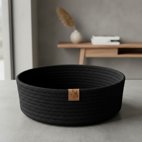 Cesto Panera Organizador 25x9 7mm. Chocolate, Crudo y Negro., foto 3 de 3