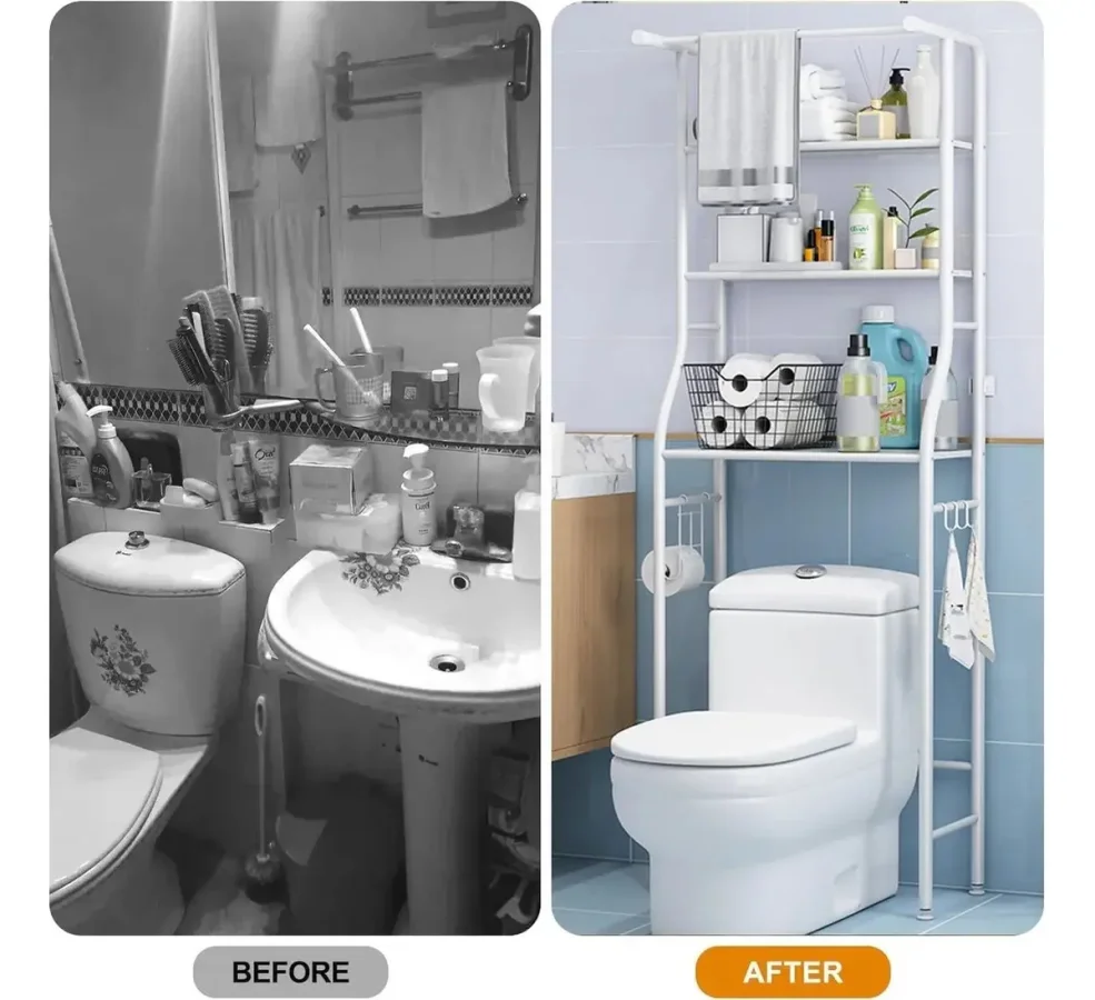 Organizador para baño con 3 estantes, foto 2 de 3
