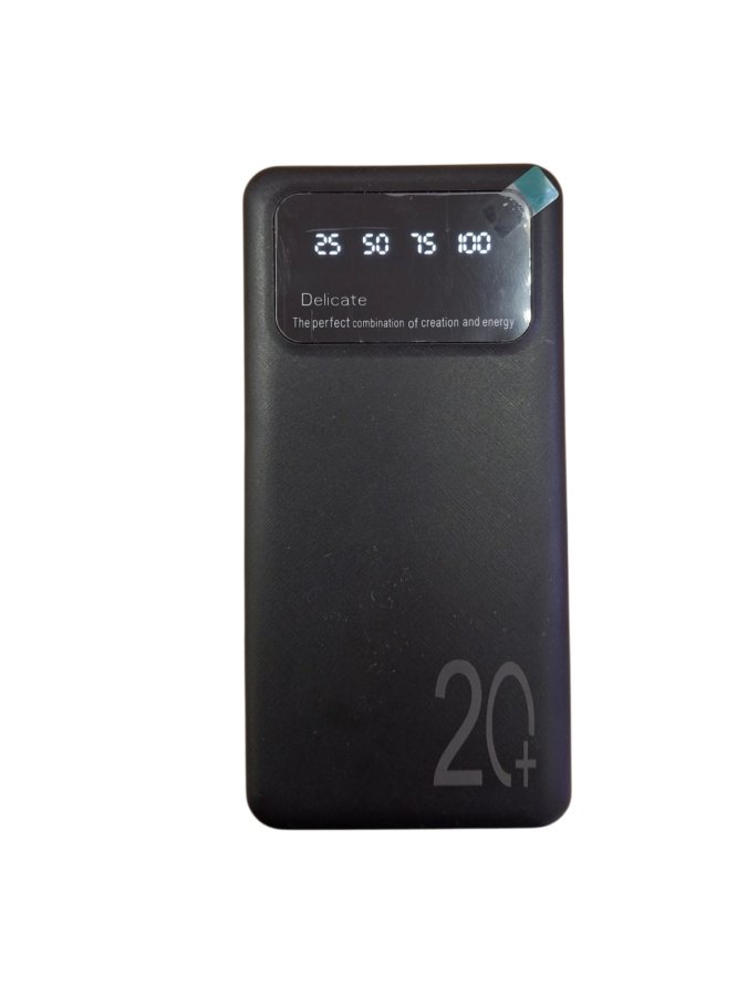 Cargador portatil para celular negro con USB