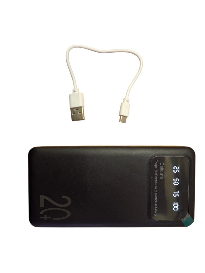 Cargador portatil para celular negro con USB, foto 2 de 3