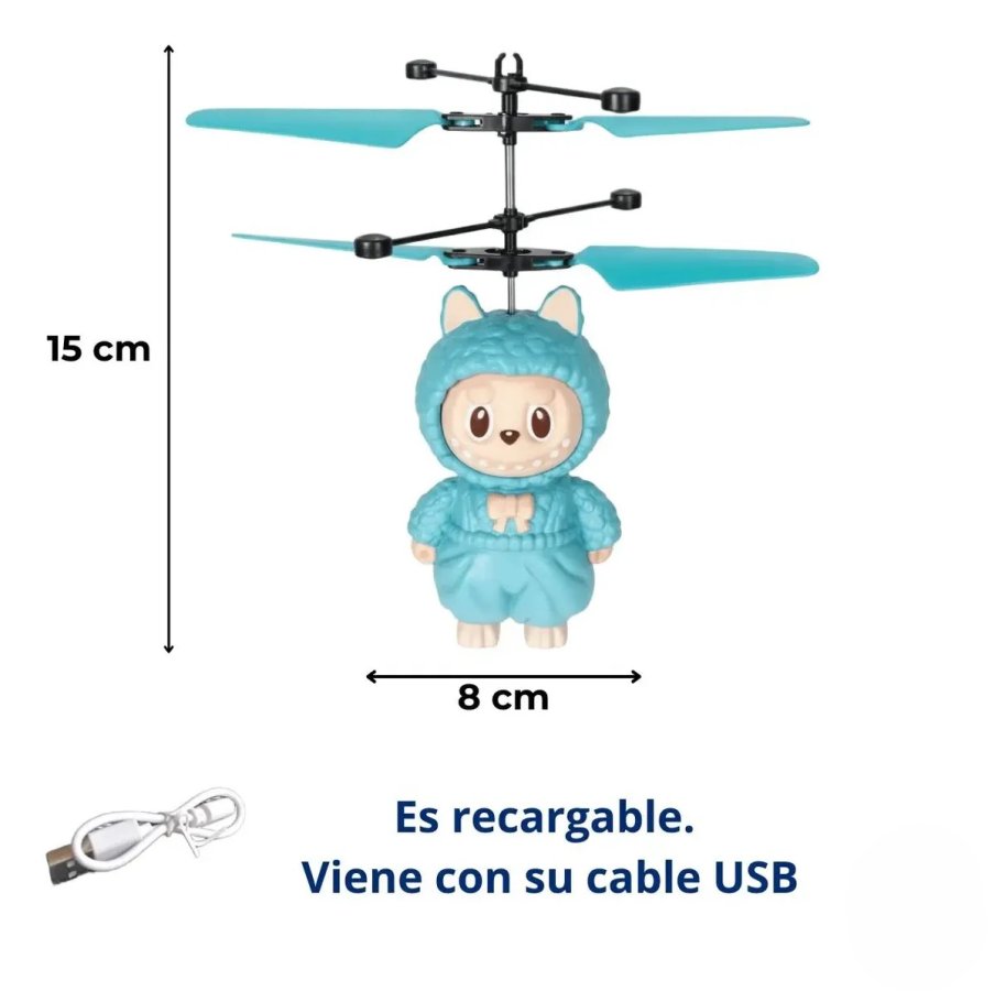 Labubu Helicoptero Volador con sensor, foto 2 de 3