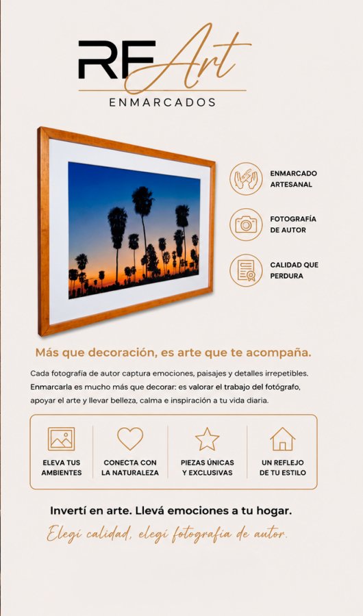 Cuadro Decorativo Foto De Autor Palmeras al atardecer, foto 2 de 3