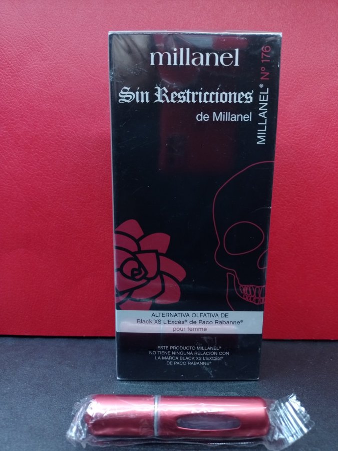 Perfume de mujer + perfumero gratis Black XS L' Exces Paco Rabanne Millanel N° 176 x 100 ml