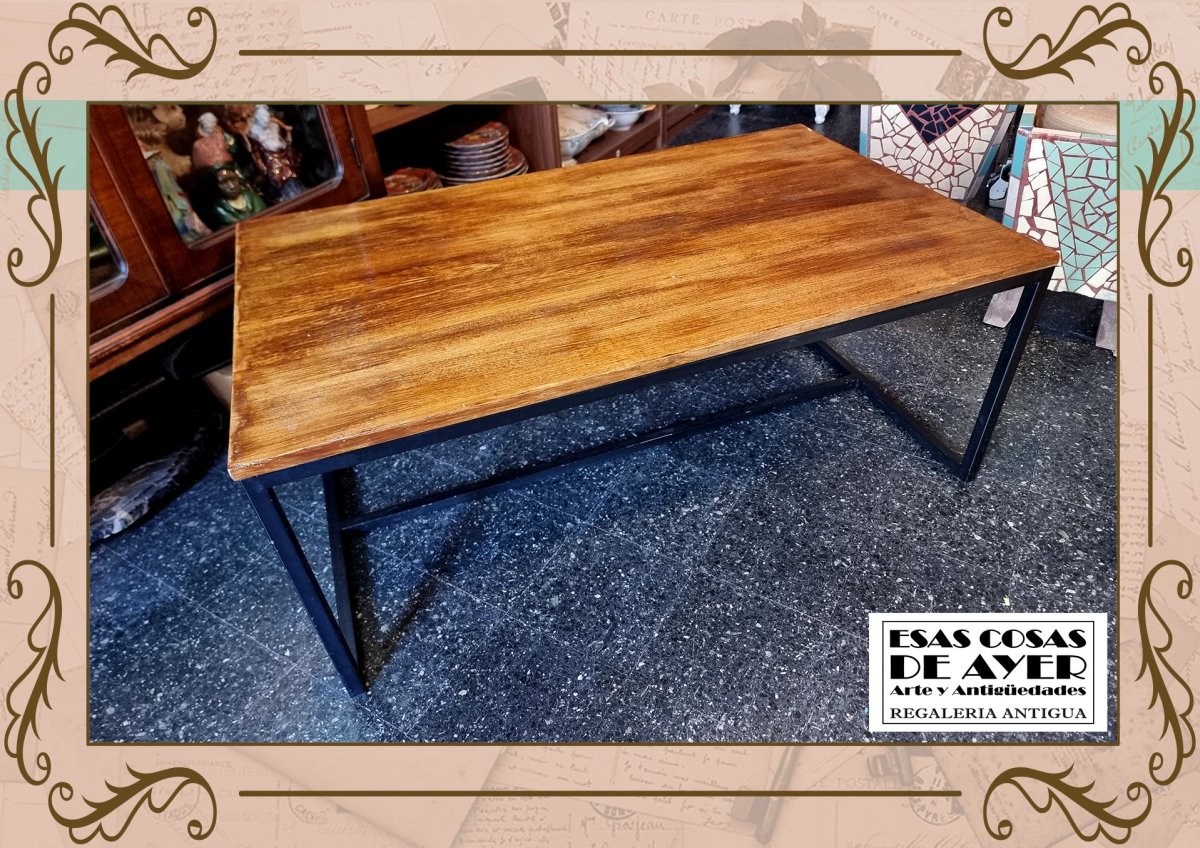 Mesa Ratona Estilo Industrial