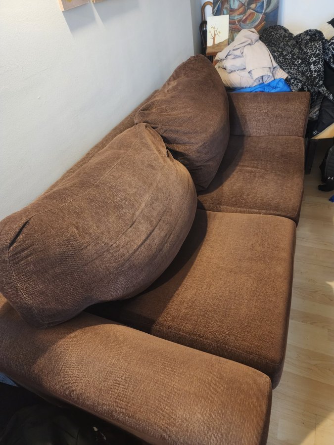 Sillon de dos cuerpos color chocolate, foto 2 de 3