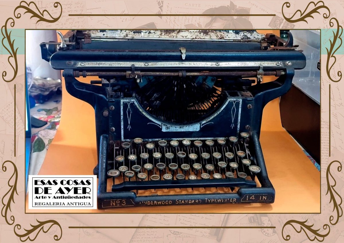 Maquina de escribir Underwood Standard Typewriter Nro 3, foto 2 de 3