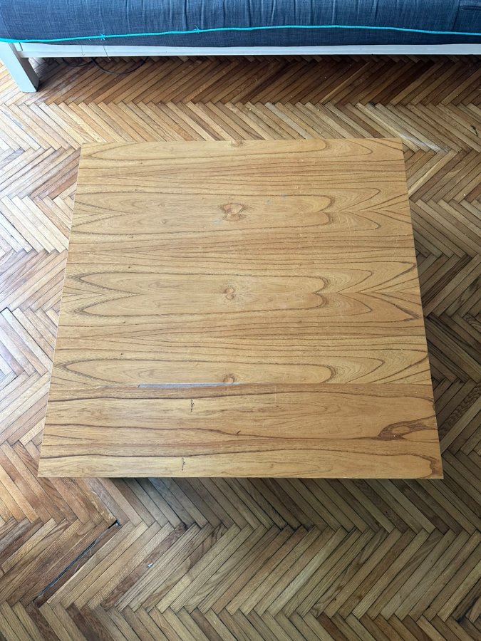 Mesa Ratona de Centro Cuadrada – Madera Maciza, foto 3 de 3