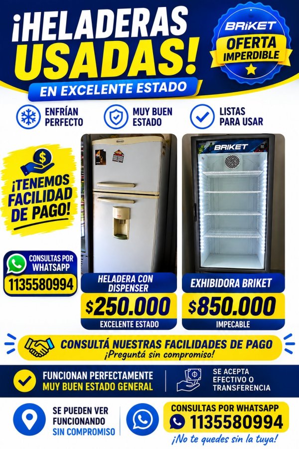 Heladera y exhibidora