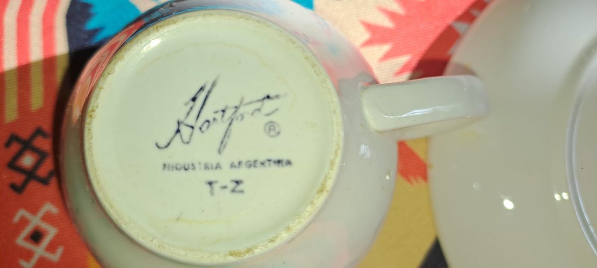 Juego de 6 tazas y platos de café - Vintage - PORCELANA "HARTFORD", foto 2 de 3