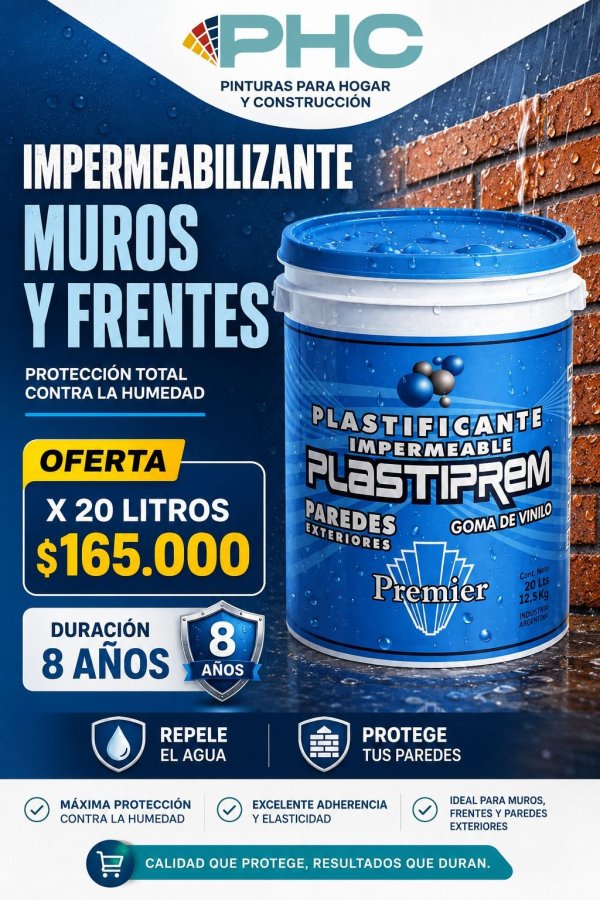 Impermeabilizante frentes y muros