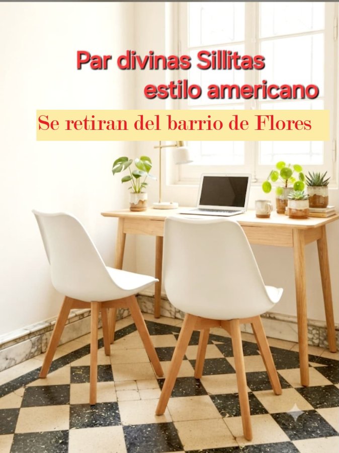 Sillas estilo americano (son 2)