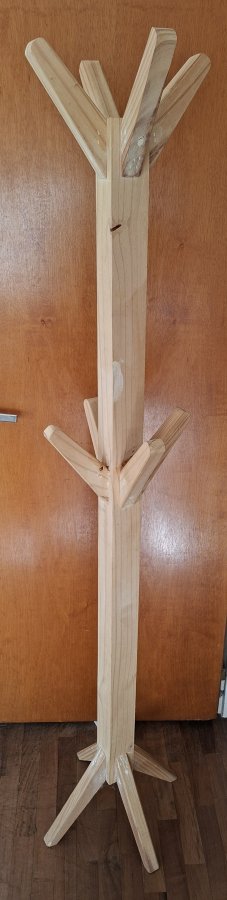 Perchero Madera de Pino en Crudo