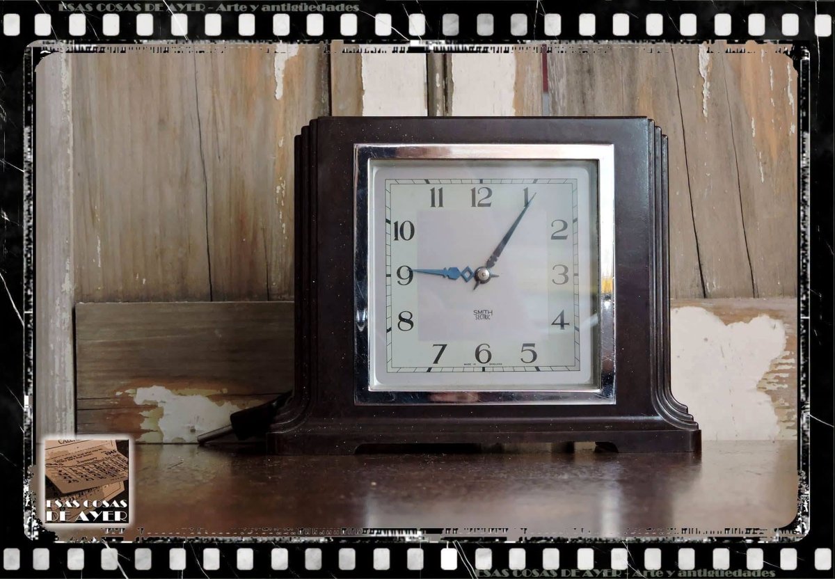 Magnifico reloj electrico Art Deco Smith Sectric