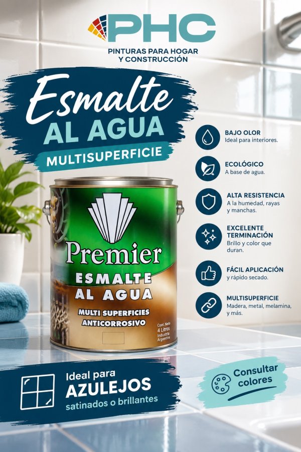 Esmalte al agua, ideal para azulejos